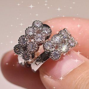 925 silver fashion personality diamond earrings MS08679